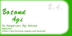 botond agi business card
